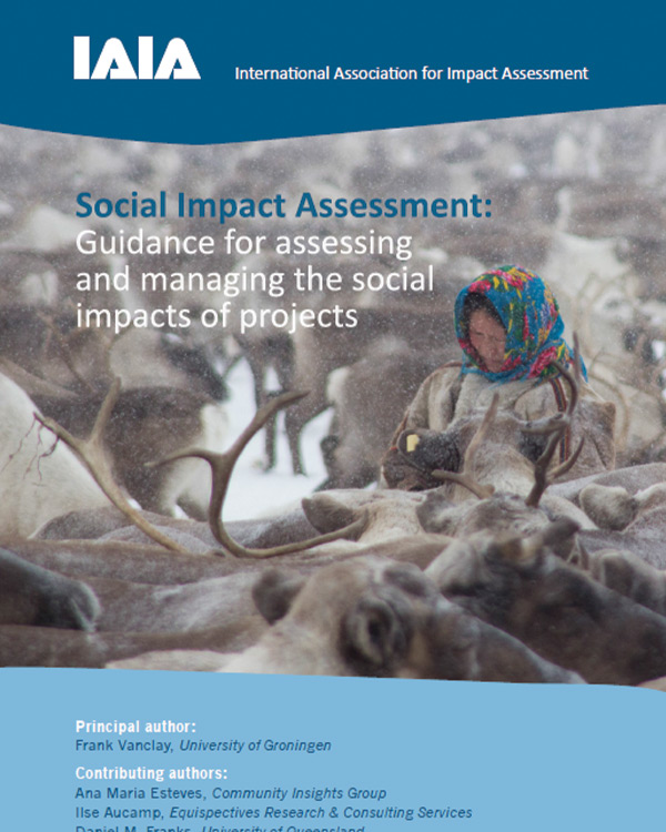 Social Impact Assessment: Guidance for assessing and managing the social impacts of projects